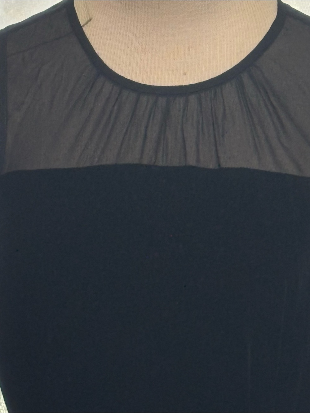 NWT Eileen Fisher Black Silk/Rayon Velvet Crew Neck Sleeveless Long Dress size S - Picture 3 of 15
